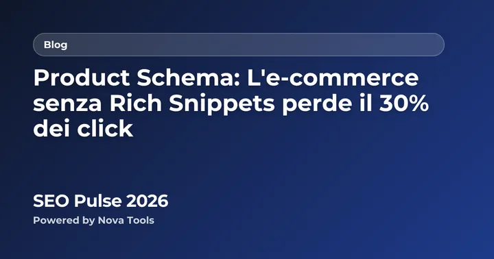 Product Schema: L'e-commerce senza Rich Snippets perde il 30% dei click